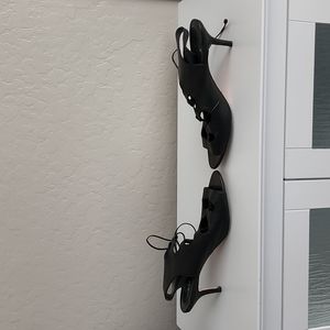 Delman lace up heels